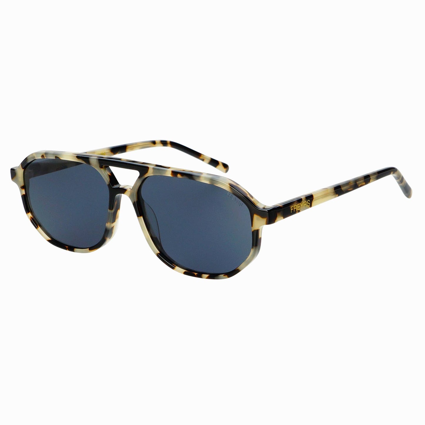 Fenix Acetate Unisex Aviator Sunglasses: Gray Tortoise