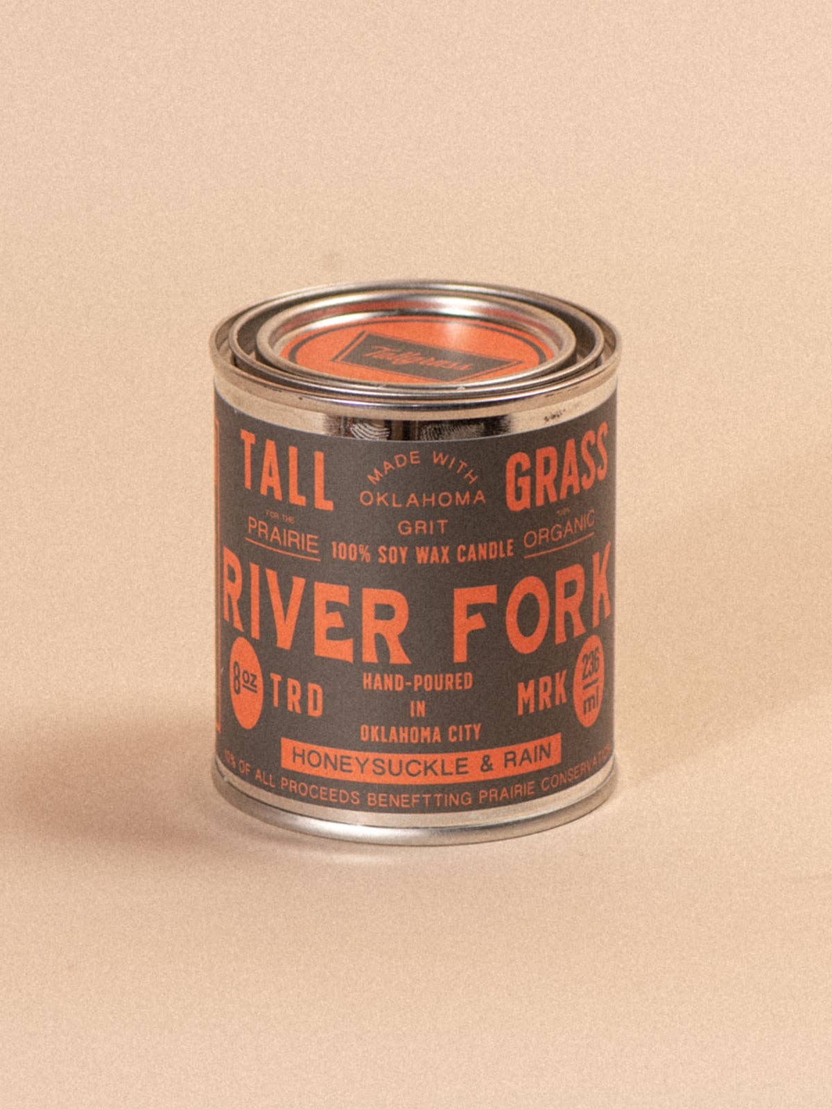 River Fork: Honeysuckle + Rain Soy Wax Candle: 16 oz