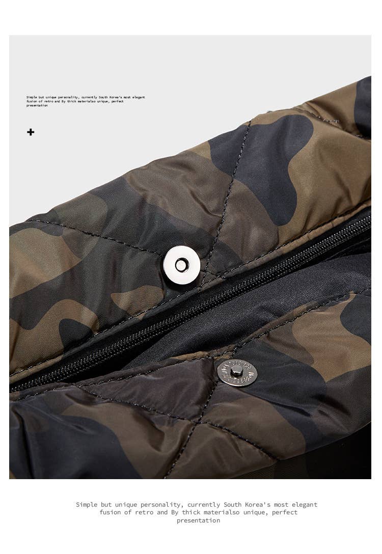 3 PC Puffer Tote Set: CAMO