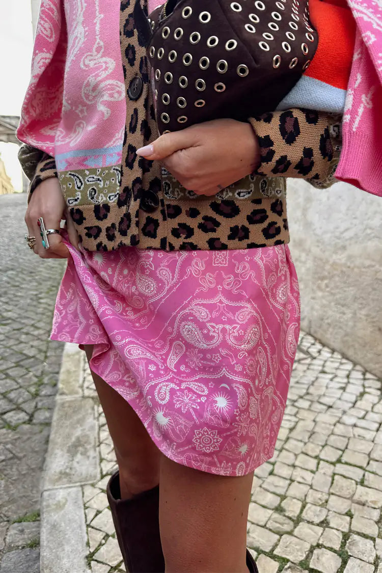 NFD Pink Bandana Mini Dorris Skirt