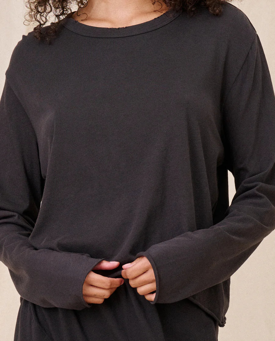 The Great. Long Sleeve Crop Tee