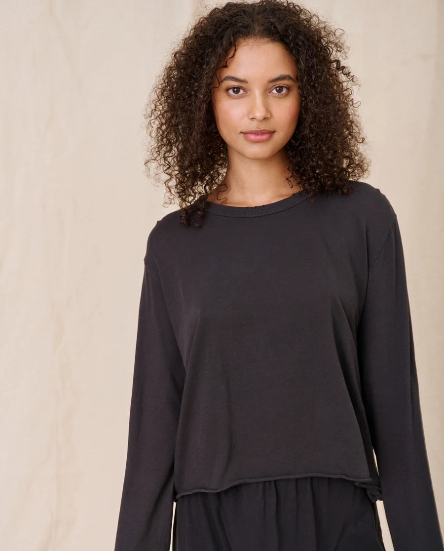 The Great. Long Sleeve Crop Tee