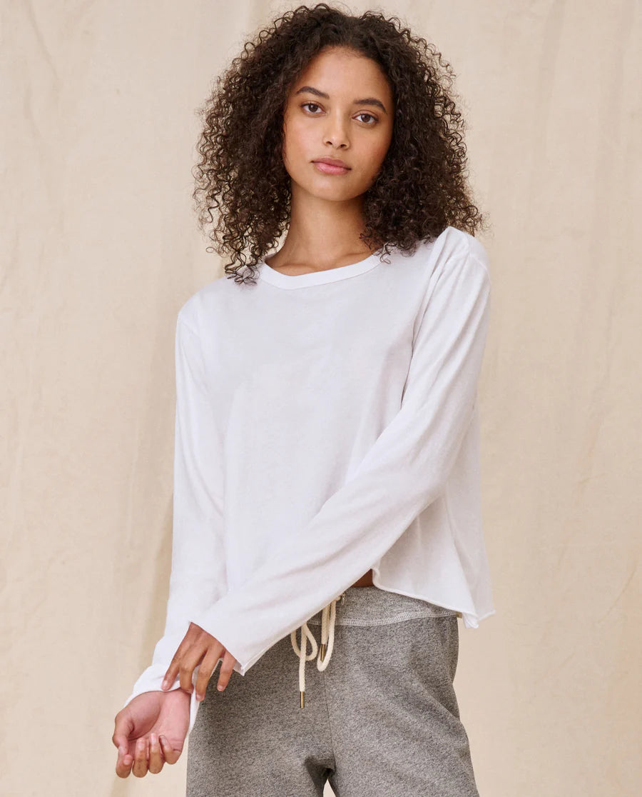 The Great. Long Sleeve Crop Tee