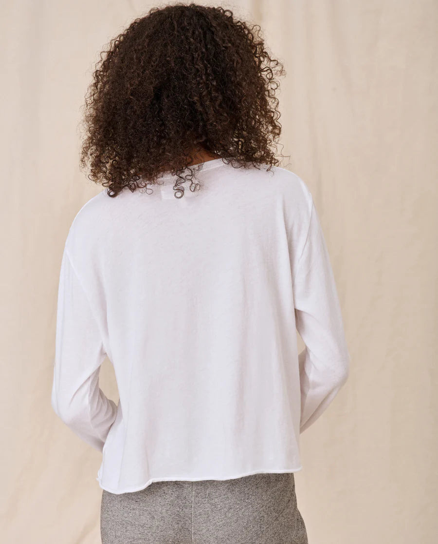 The Great. Long Sleeve Crop Tee