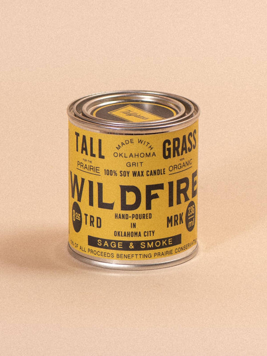 Wildfire: Sage + Smoke Soy Wax Candle: 8 oz