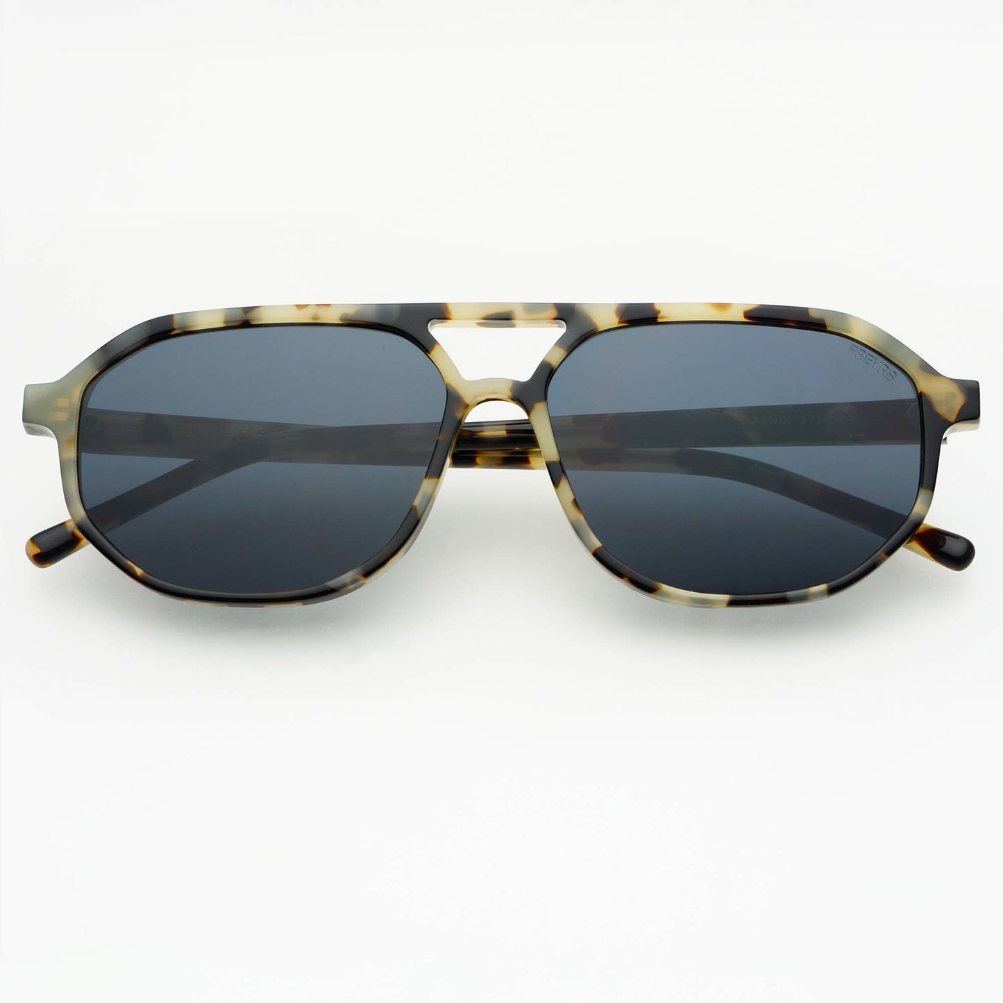 Fenix Acetate Unisex Aviator Sunglasses: Gray Tortoise