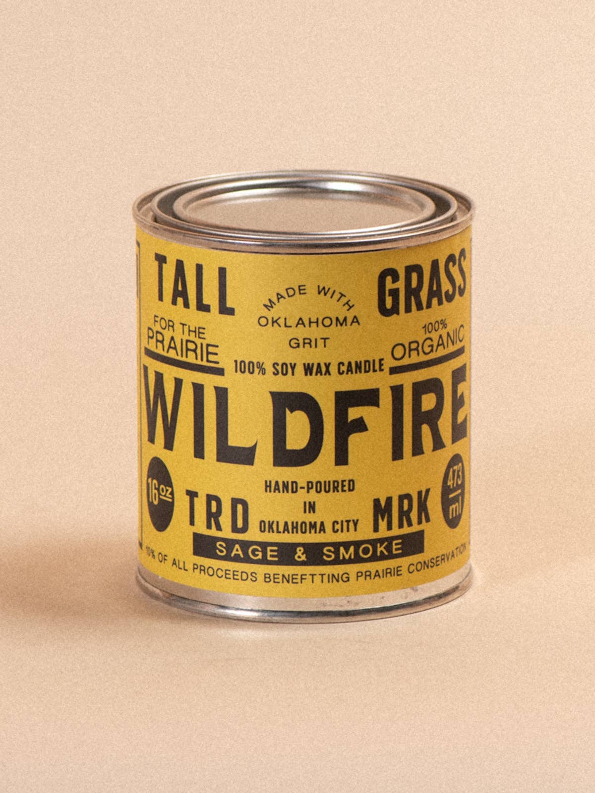 Wildfire: Sage + Smoke Soy Wax Candle: 16 oz